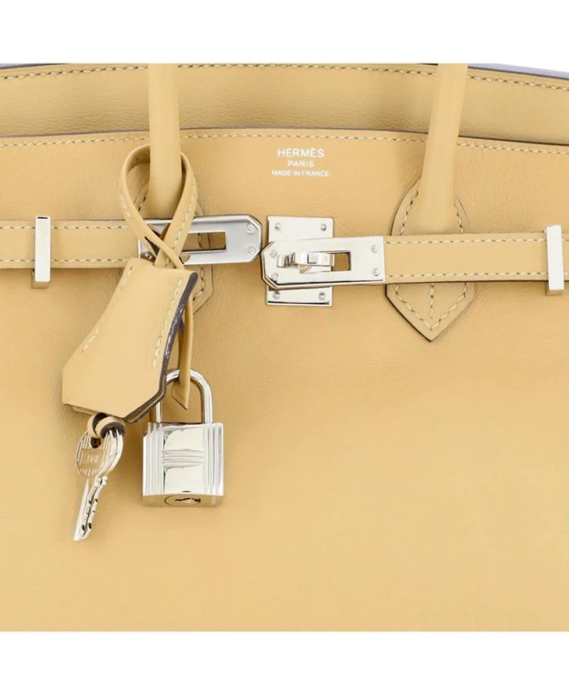 Birkin 25 Handbag Light Swift with Palladium Hardware