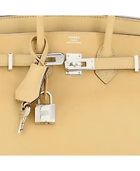 Birkin 25 Handbag Light Swift with Palladium Hardware