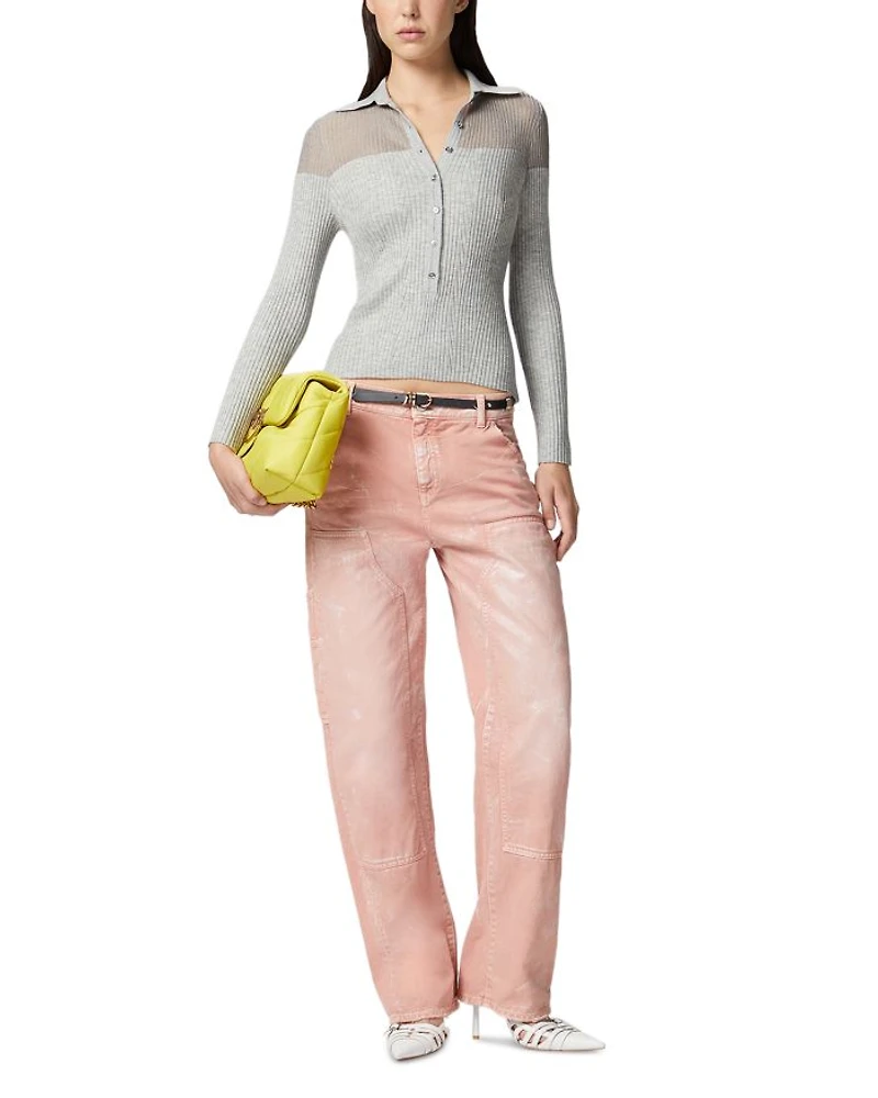 Makalu Ribbed Polo Top