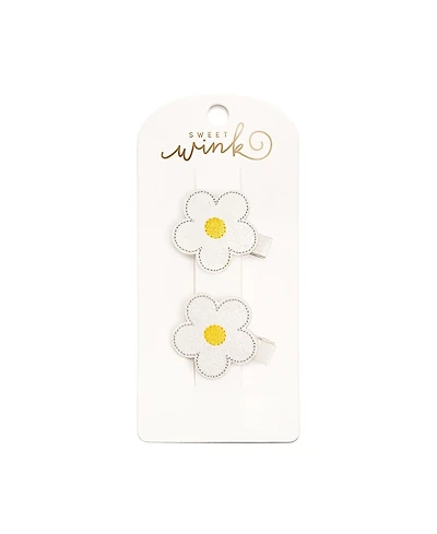 Sweet Wink Girls' Daisy Flower Clip Set - Little Kid, Big Kid