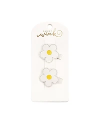 Sweet Wink Girls' Daisy Flower Clip Set - Little Kid, Big Kid