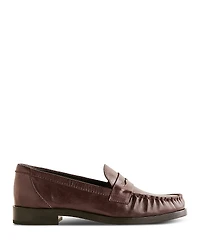 Reformation Women's Ani Ruched Loafer Flats
