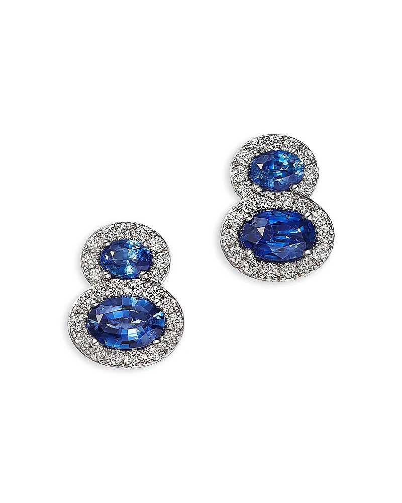 Bloomingdale's Fine Collection Sapphire & Diamond Drop Earrings
