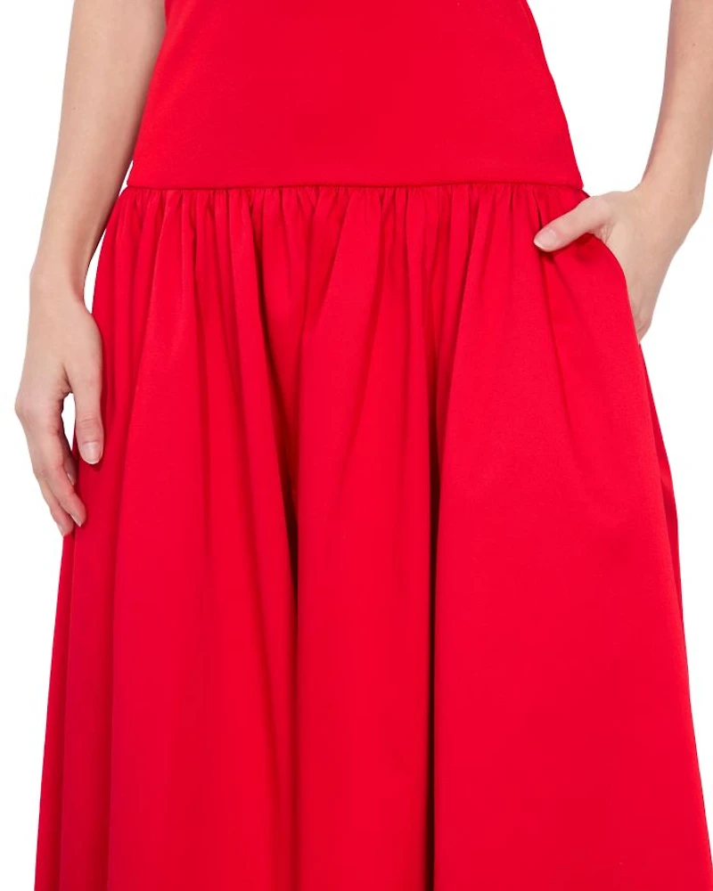 Oriana Strapless Drop Waist Dress