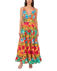 Printed Tiered Maxi Dress