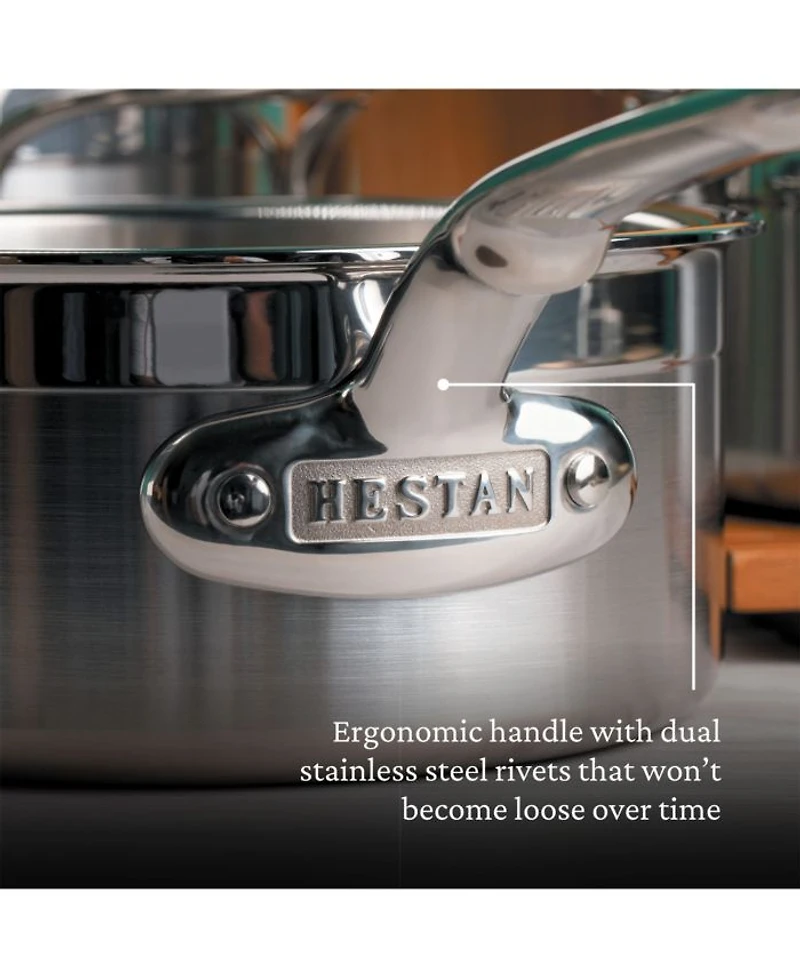 ProBond® Forged 1.5-Quart Professional Clad Stainless Steel Saucepan with Lid