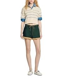 Two Tone Cuffed Shorts