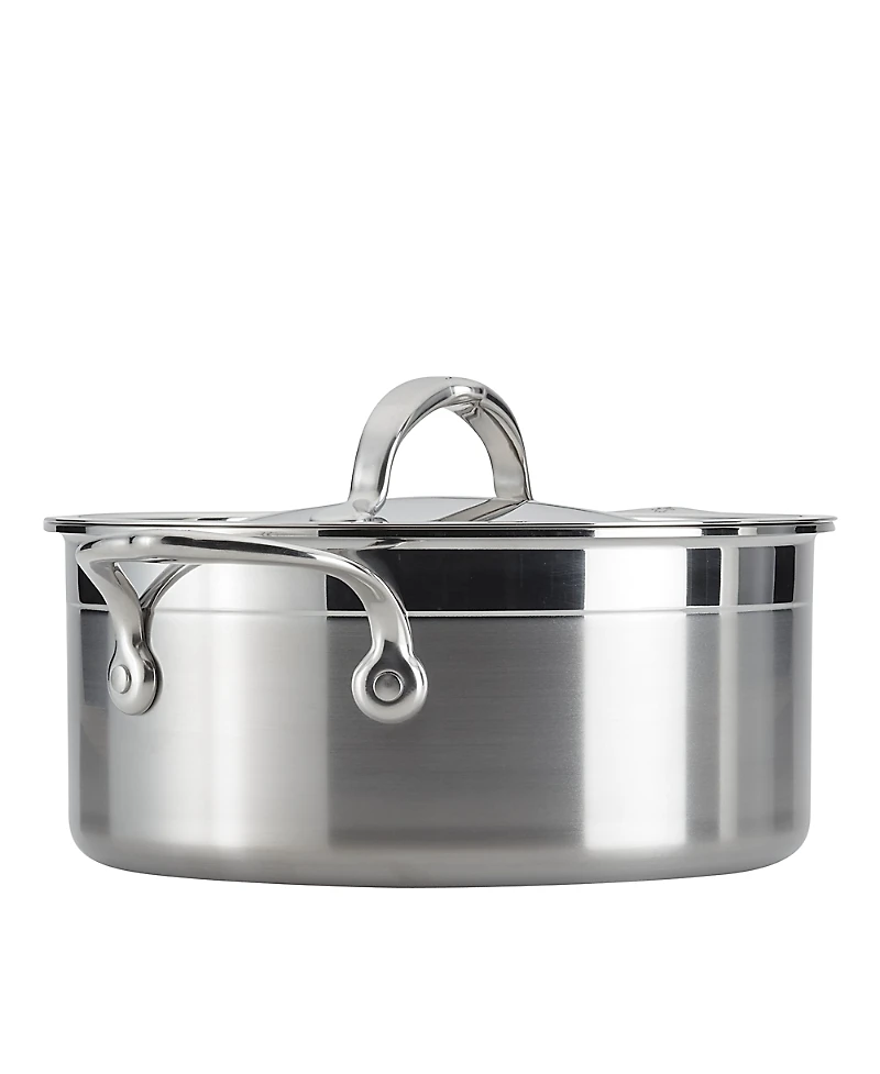 ProBond Forged 3-Quart Professional Clad Stainless Steel Soup Pot with Lid