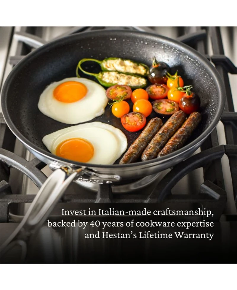 ProBond® Forged 10-Piece Professional Clad Stainless Steel Cookware Set with TITUM® Nonstick