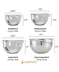 Provisions 4-Piece Stainless Steel Mixing Bowl Set
