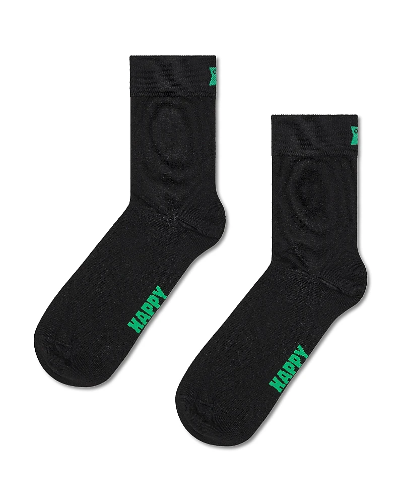 Happy Socks Solid 1/2 Crew Socks
