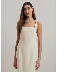 Stretch Crepe Sleeveless Cocktail Dress