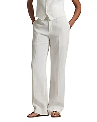 Straight Linen Pants