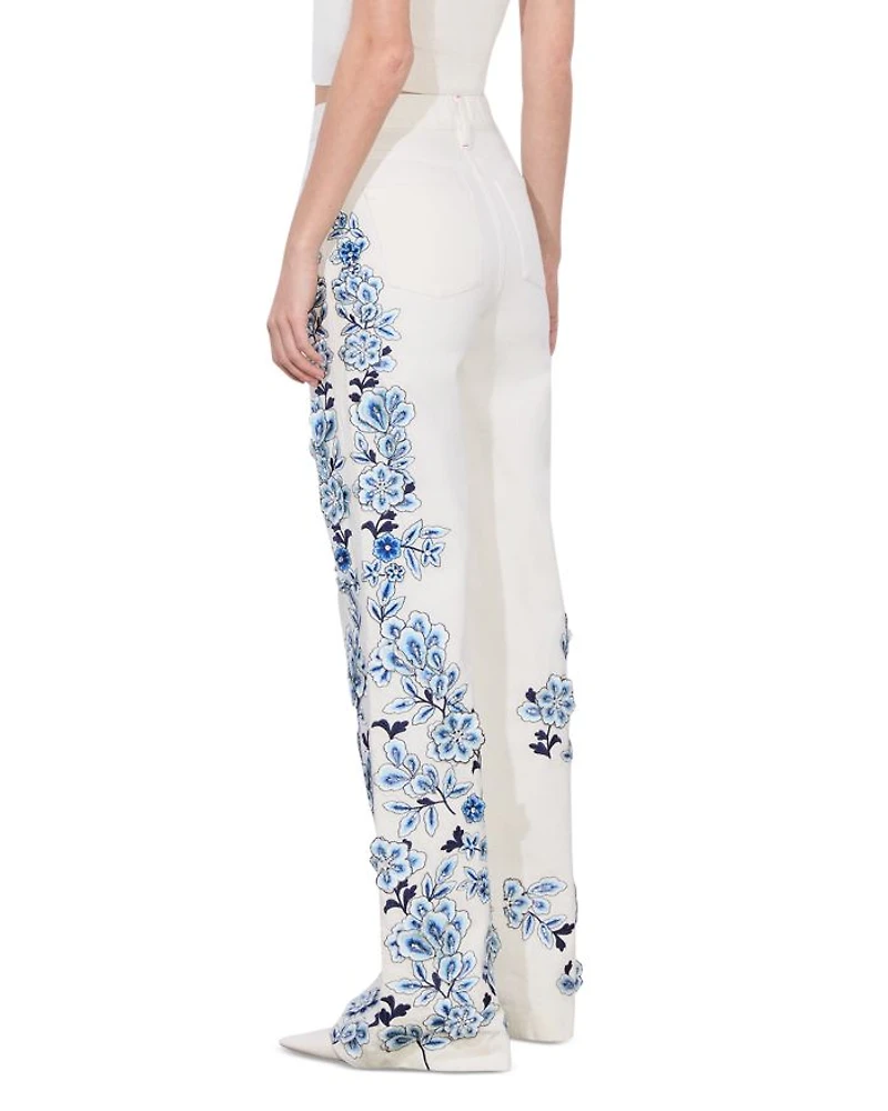 Weezy Floral Embroidered Pants