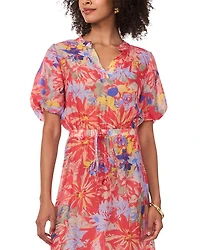 Puff Sleeve Maxi Dress