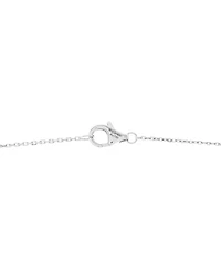 Small Trinity Pendant Necklace 18K White Gold with Diamonds and Ceramic