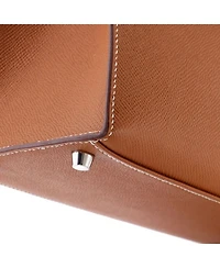 Kelly 28 Handbag Brown Epsom with Palladium Hardware