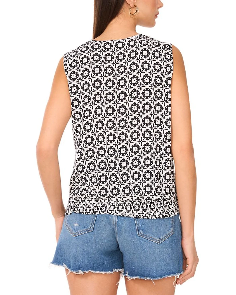 Surplice Sleeveless Top