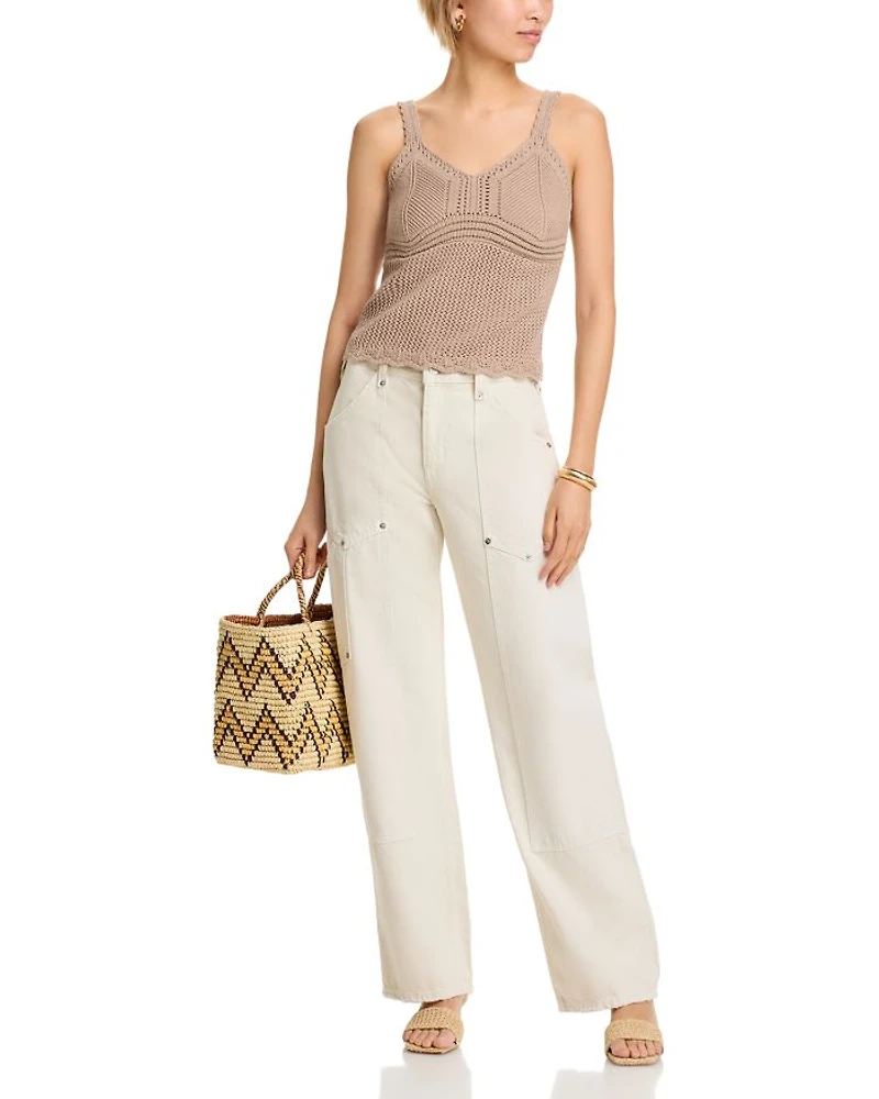 Crocheted Sweater Tank Top - Exclusive