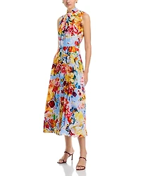 Elie Tahari The Raquel Silk-Blend Dress