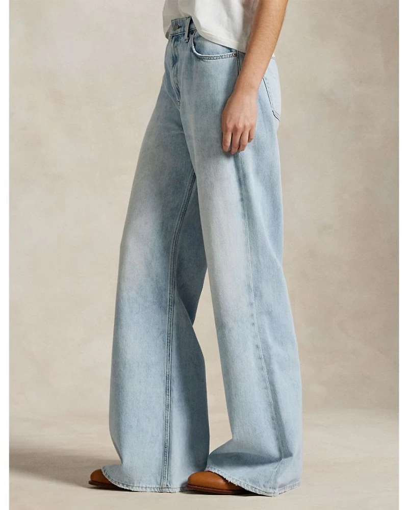 High Rise Wide Leg Jeans Blue