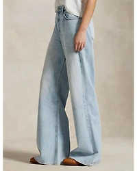 High Rise Wide Leg Jeans Blue