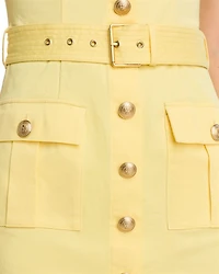 Midy Button Front Mini Dress