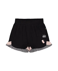Deux par Deux Girls' Crinkle Short with Frills - Big Kid