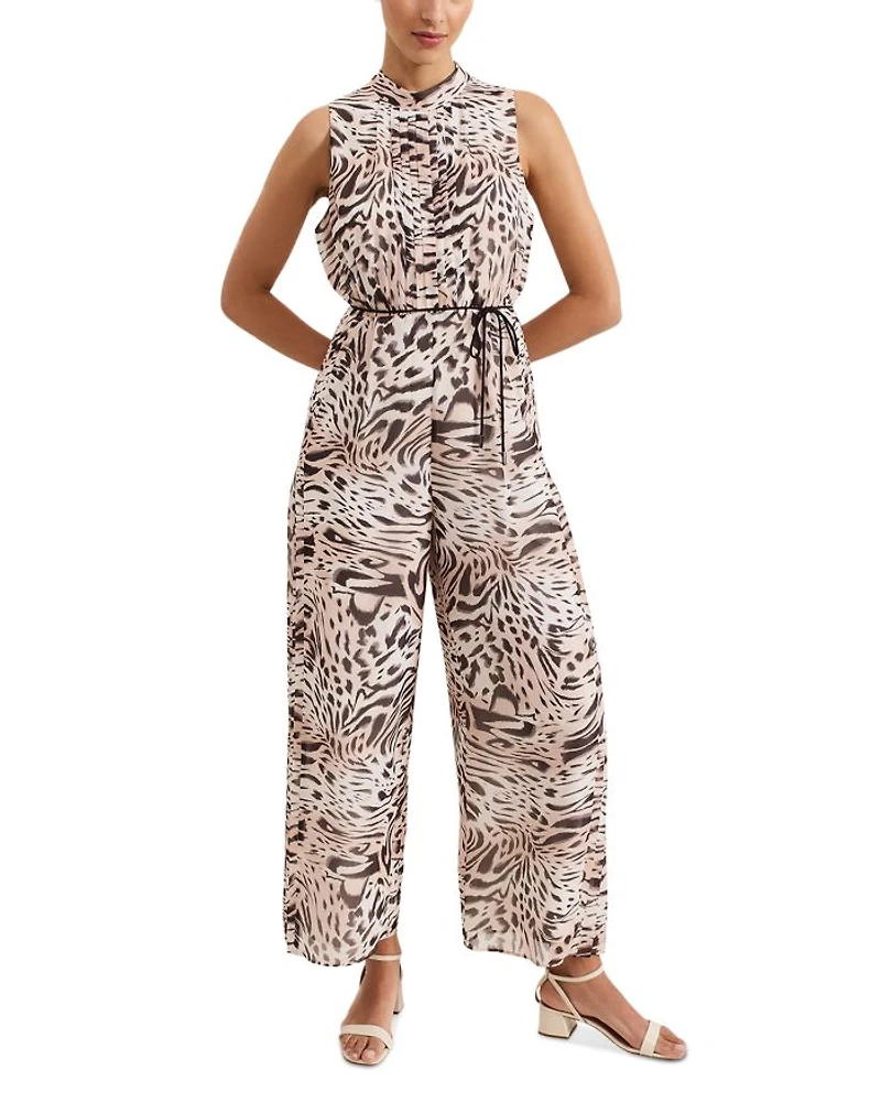 Lorainne Leopard Print Jumpsuit