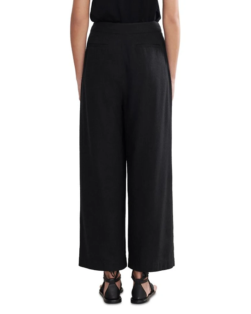 Silk Wide Leg Trousers