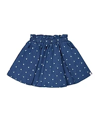 Deux par Deux Girls' Printed Chambray Skort - Little Kid
