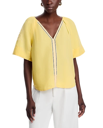 T Tahar V Neck Blouse