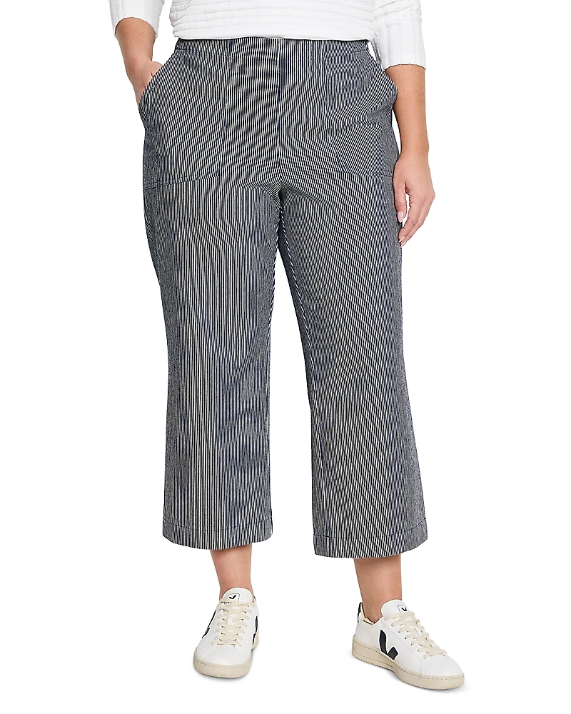 Nic+Zoe Plus All Day Stripe Wide Leg Pants