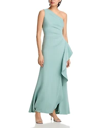 One Shoulder Ruffled Dress