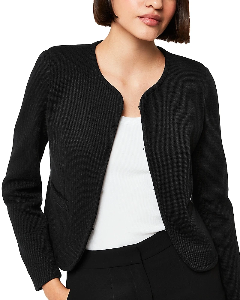 Whistles Collarless Jersey Jacket