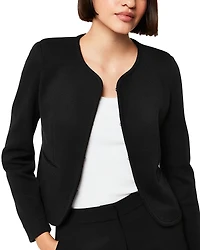 Whistles Collarless Jersey Jacket