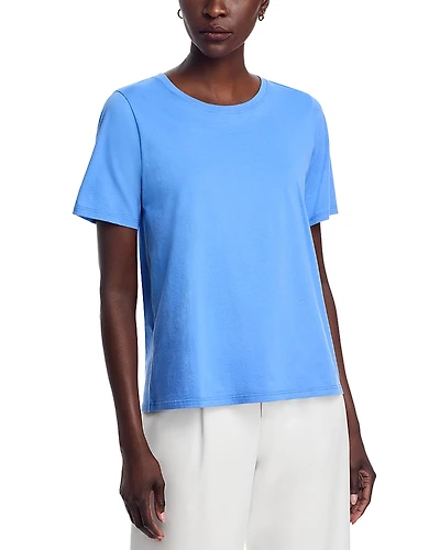 Eileen Fisher Plus Elbow Sleeve Cropped Tee