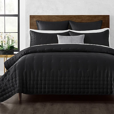 Donna Karan Hammered Silk and Cotton Quilt