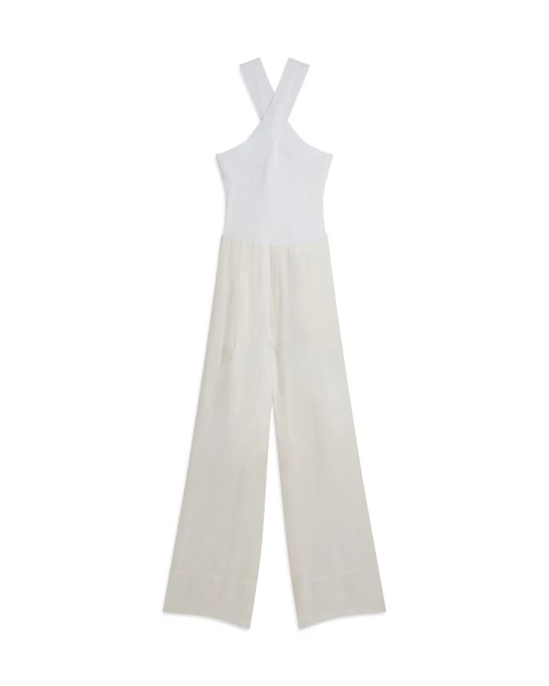 Baiblu Halter Neck Knit Jumpsuit