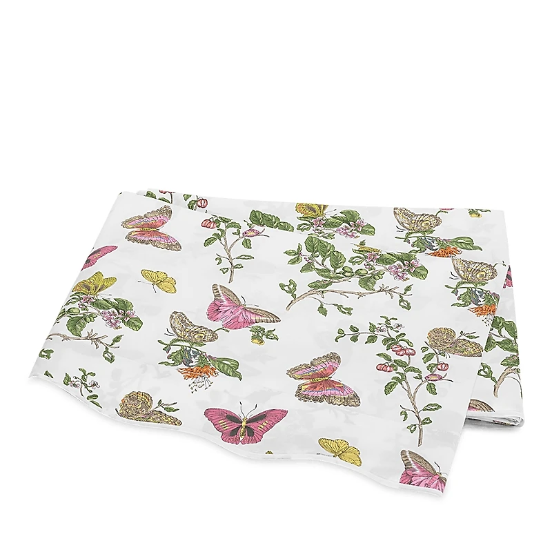 Matouk Baudin Butterfly Percale Flat Sheet