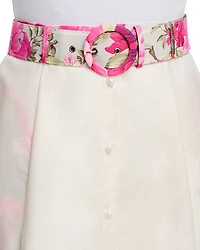 Floral Button Down Skirt