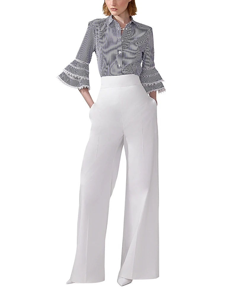 Carolina Herrera Tiered Ruffled Sleeve Blouse