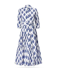 Tiered Midi Shirt Dress