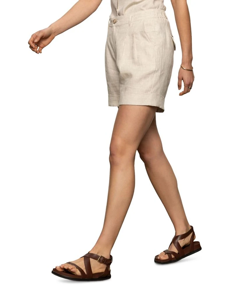 Caravan Linen Cuffed Shorts