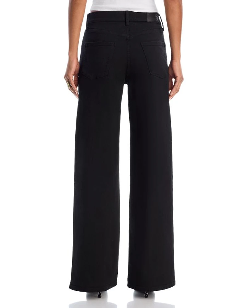 Sagit High Rise Wide Leg Jeans Black