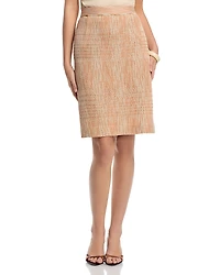 Misook Melange Straight Knit Skirt