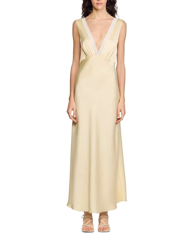 Satin Effect Maxi Dress