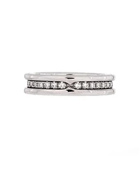 B.Zero1 One Band Ring 18K White Gold and Diamonds