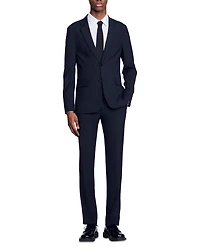 Unstructured Wool Suit Jacket