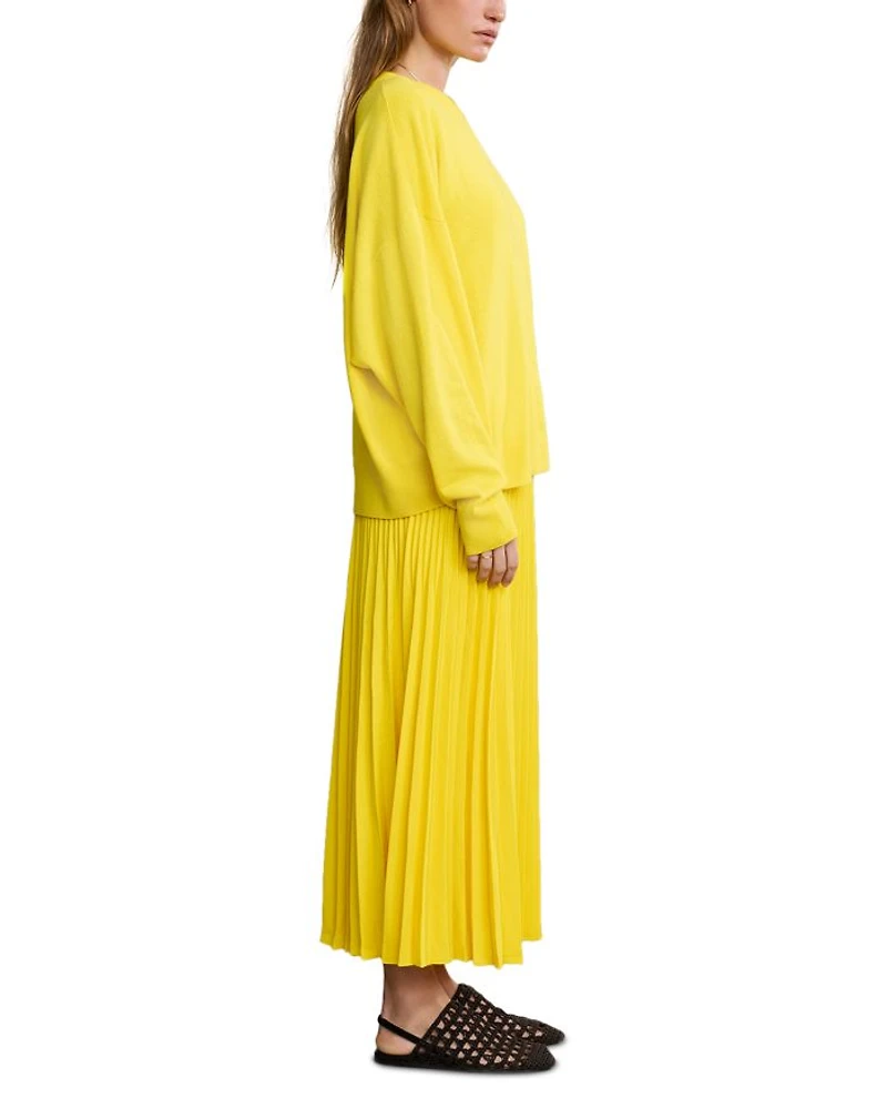 Pleated Maxi Skirt